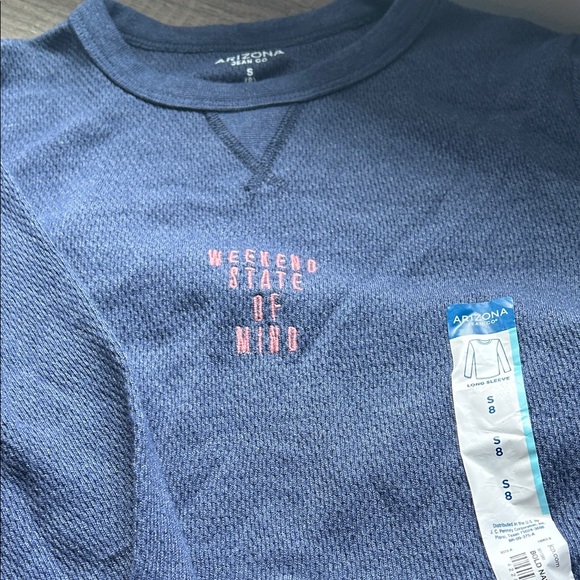 Arizona Jean Company Blue Long Sleeve Tee - Picture 1 of 2